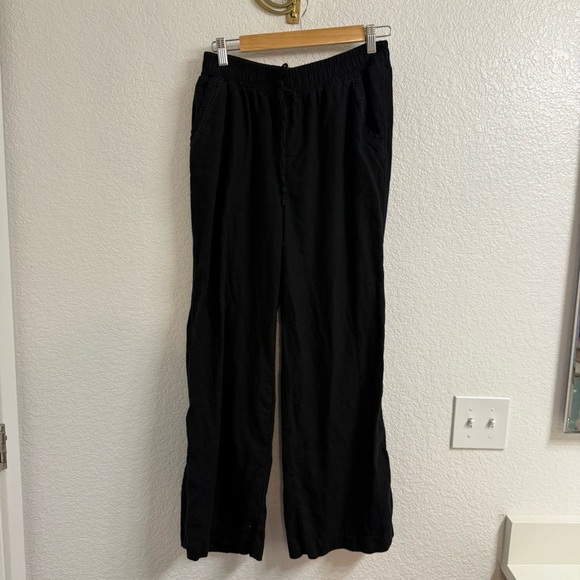 Briggs linen blend black pants size medium - Picture 1 of 4